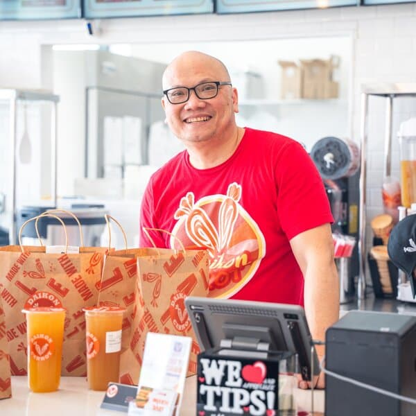 Tony Le, Founder & CEO of S4VOR, at his restaurant Daikon Carrot